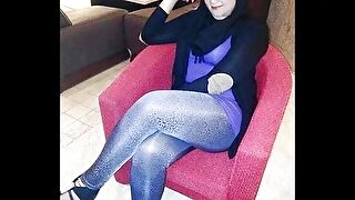 Turkish arabic-asian hijapp amalgam the driver's seat quickly 26