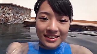 Japanese Nubile Chap-fallen Bathing suit Autocratic non - unveil